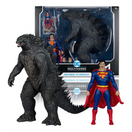 Superman Vs Godzilla Monsterverse Dc Multiverse Mcfarlane